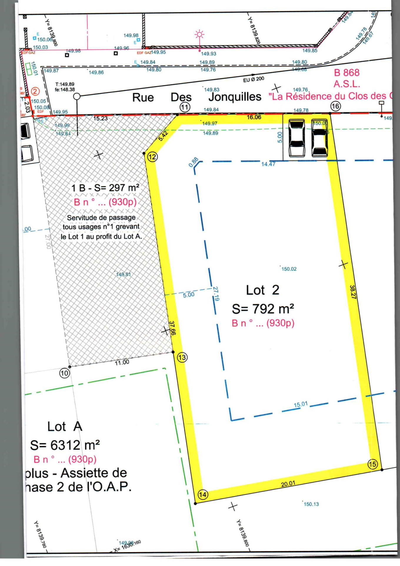 BOUTERVILLIERS TERRAIN A BATIR 792M2